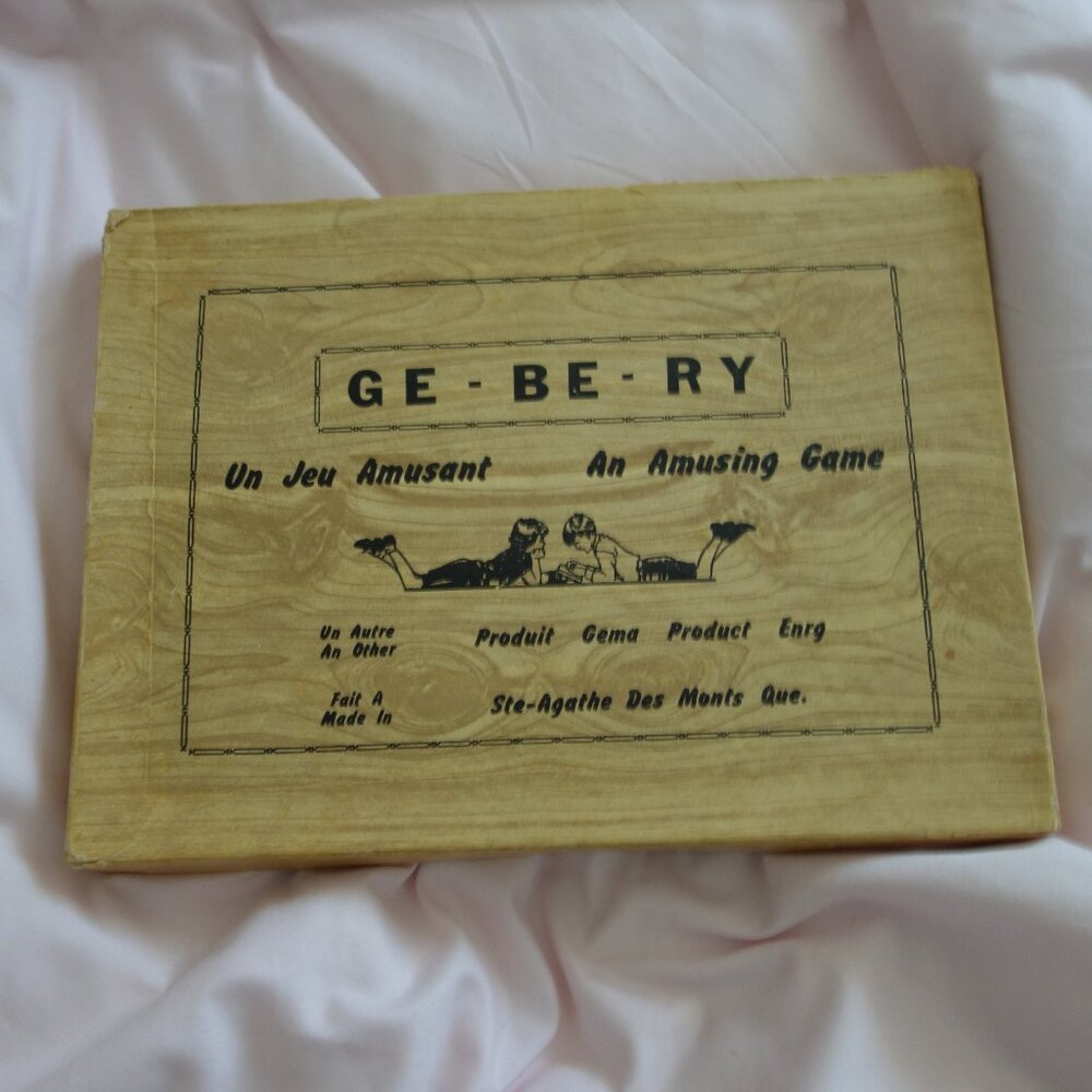 Vintage Produit Gema GE-BE-RY Board Game Made in Sainte-Agathe-des-Monts, Quebec